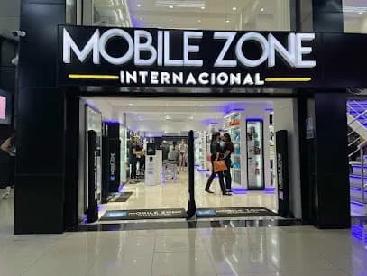 Fachada da loja Mobile Zone Internacional em Ciudad del Este, Paraguai